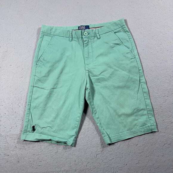 Polo Ralph Lauren Shorts Mens 32 Classic Fit Chino Flat Front Casual Summer - Picture 1 of 11
